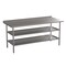 Emma and Oliver NSF Certified Stainless Steel 18 Gauge Work Table with 1.5" Backsplash and 2 Undershelves